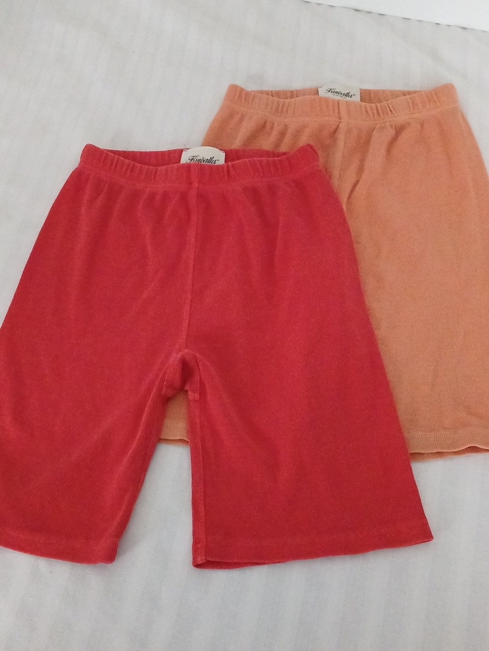 Kuwalla Bike Shorts Duo Pack - Coral Red & Peach
